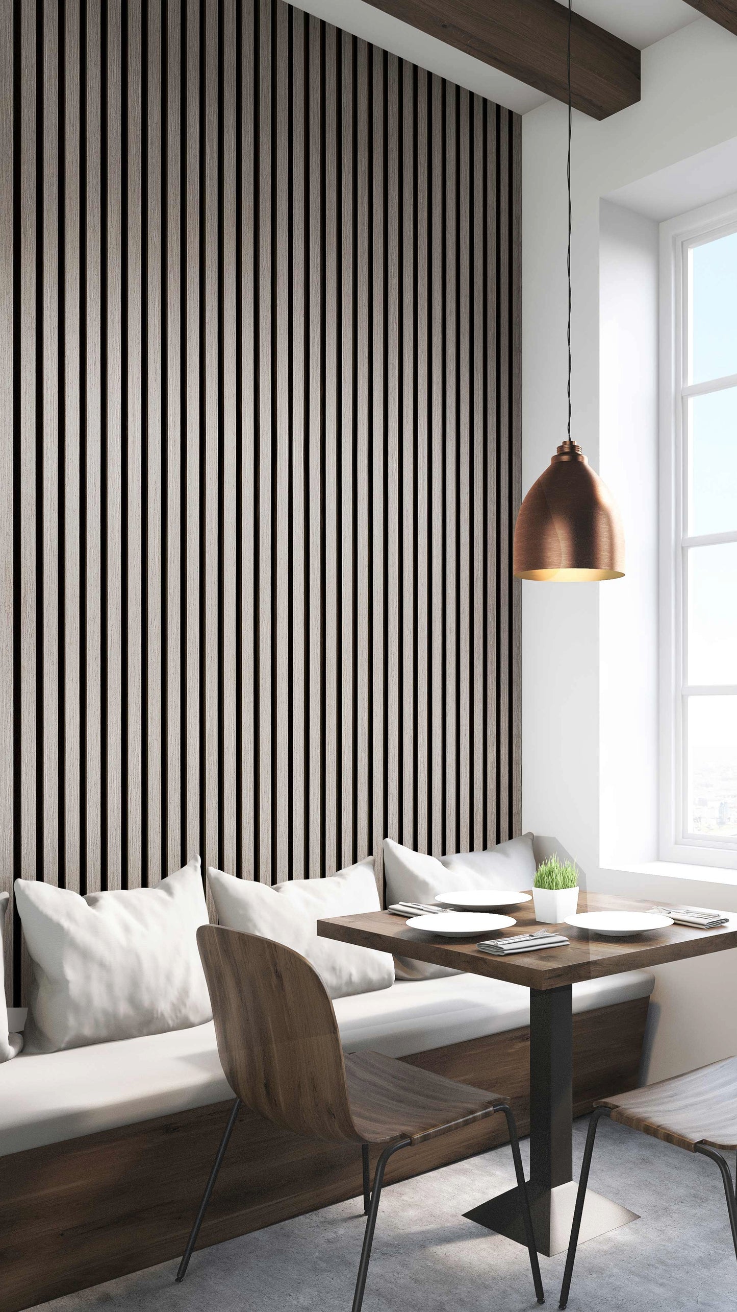 Shell Grey Acoustic Wall Panels